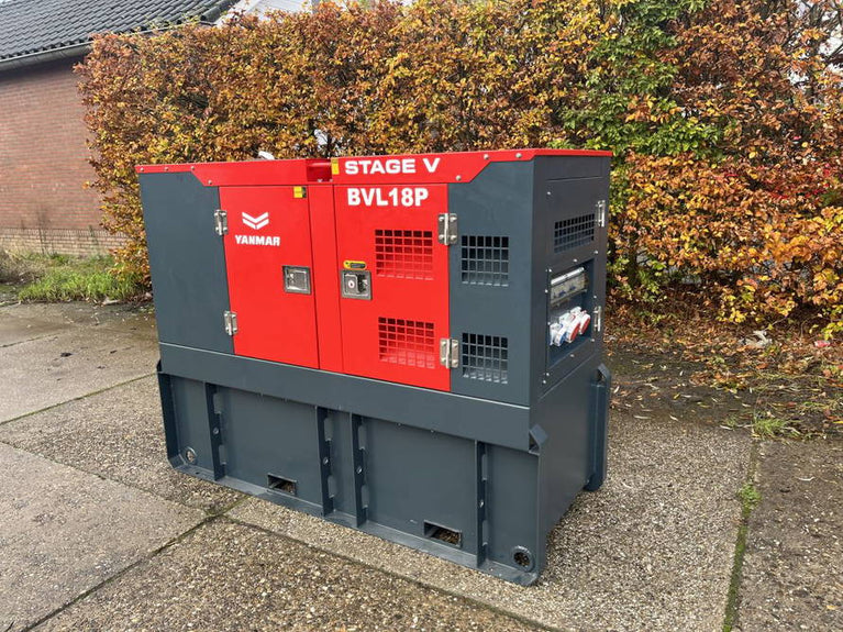 Yanmar 4TNV88 stage 5 17,5 - 20 - 25 kVA aggregaat generatorset grote tank BVL18P