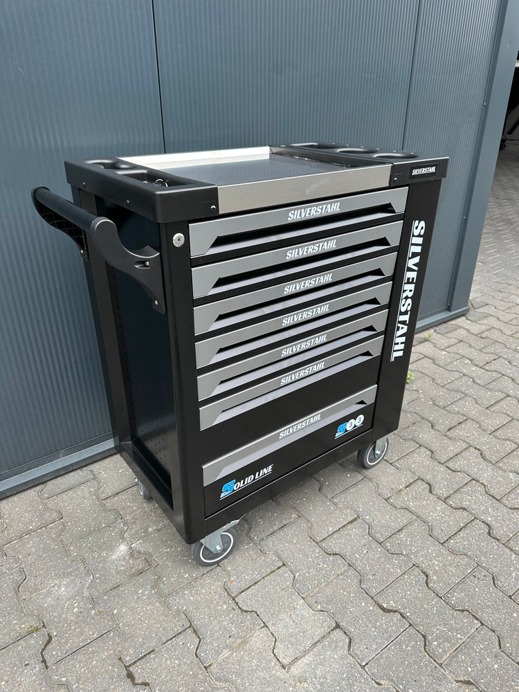 Silverstahl S33 Solid Line Gereedschapswagen – 258-delig (Inclusief Momentsleutel, Mat Zwart)
