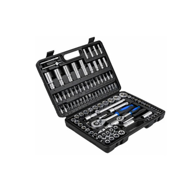 Silverstahl 108-delige Doppenset met Koffer – 1/4″ & 1/2″ Aansluiting