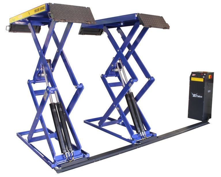 Dubbele schaarlift master-slave 3000kg 400V