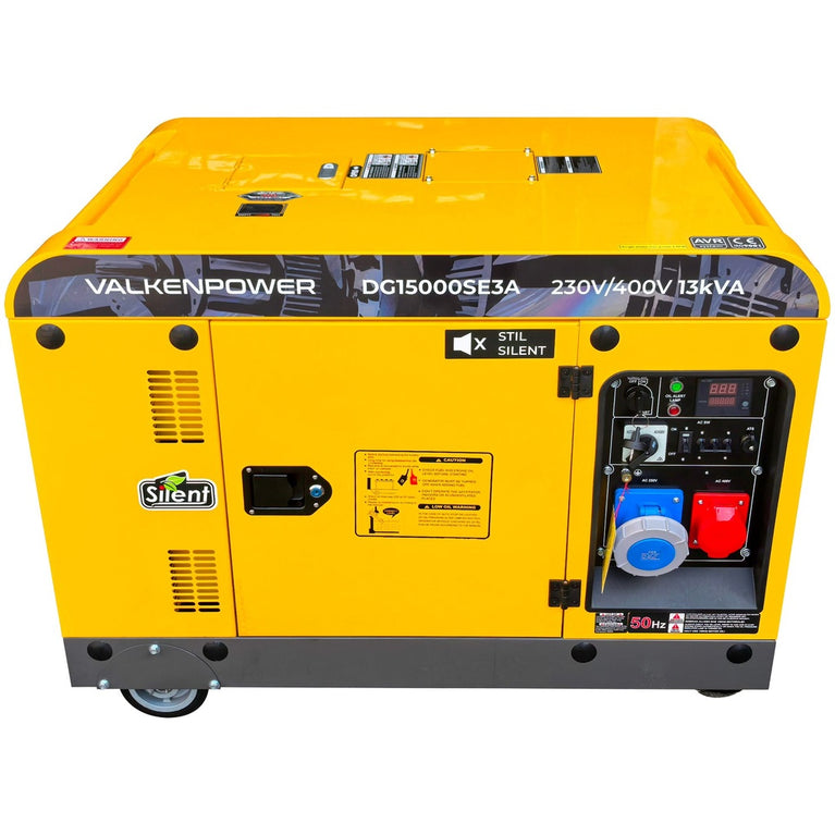 Diesel Generator 10,5 kW Geluidsgedempt 230V/400V met ATS & AVR