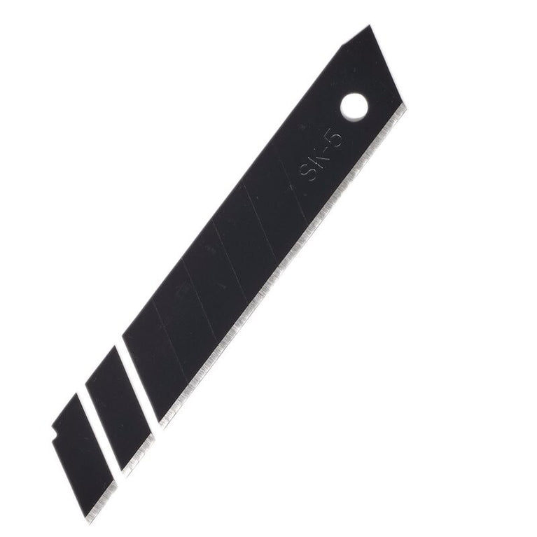 Afbreekmesjes 18mm, zwart, 10st
