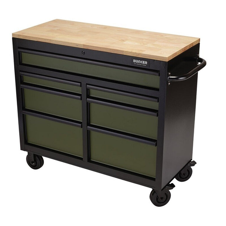 BUNKER Gereedschapswagen/werkbank, 104cm, groen