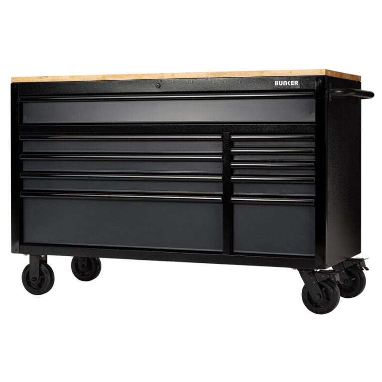 BUNKER Gereedschapswagen/werkbank, 142cm, grijs