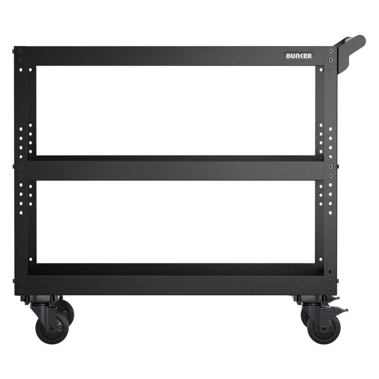 BUNKER Werkplaatstrolley XL, 3 schappen, 85cm