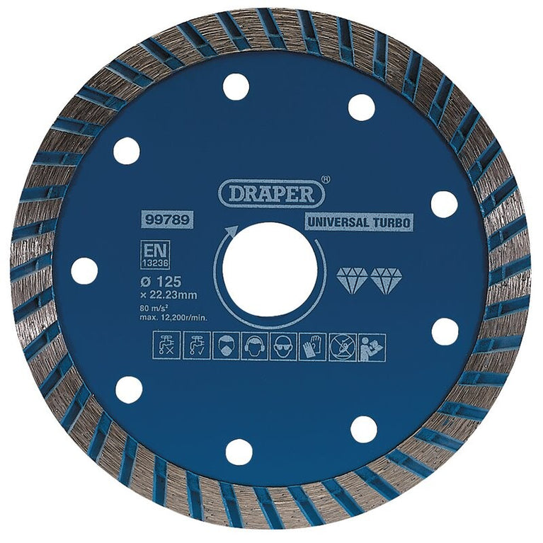 Diamantslijpschijf turbo Ø125x2,1x22,23mm