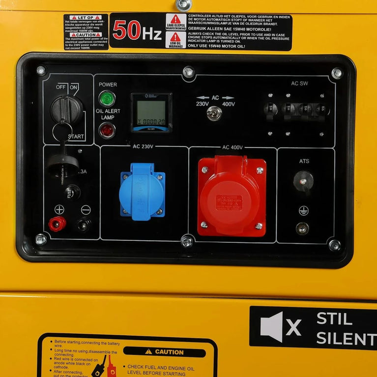 Dieselgenerator / Aggregaat 6 kVA geluid gedempt