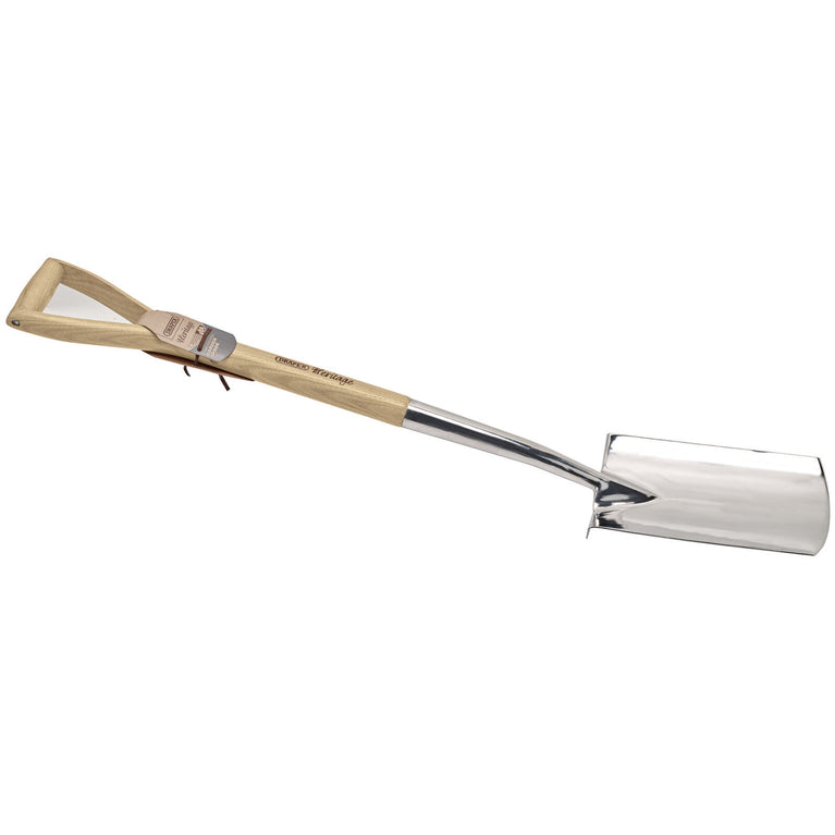 Draper Heritage roestvrijstalen spitspade met essenhouten steel