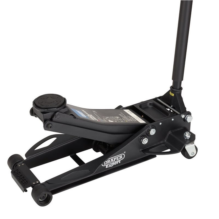 Garagekrik ultra laag, 3 ton turbo lift, nylon wielen