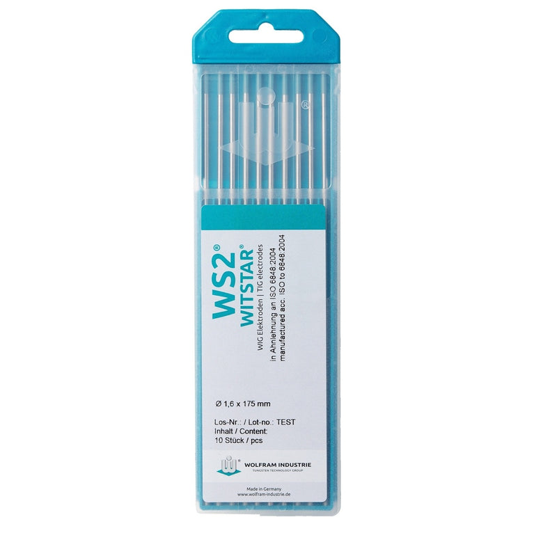 Wolfraam elektroden WS2 Witstar 1,6 x 150mm 10 stuks-0