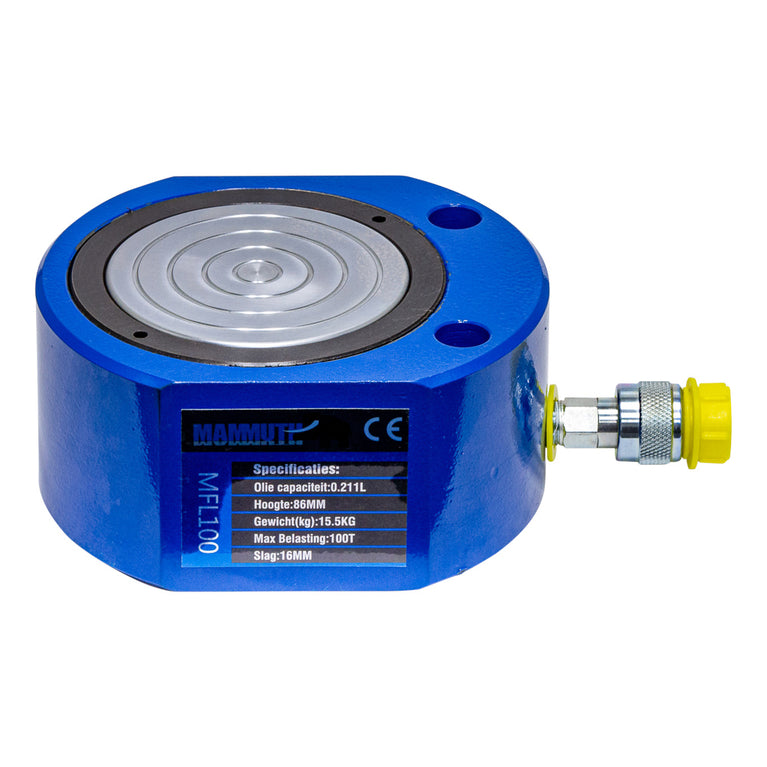 Platte cilinder 100 ton slag 16mm-0