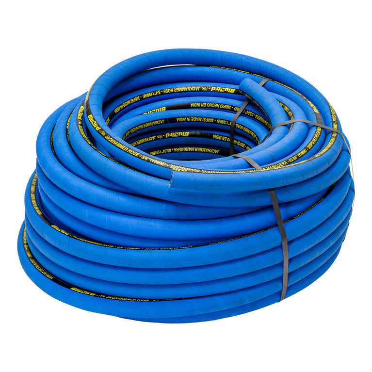 Blubird Jackhammer luchtslang rubber zwaar 19mm x 50mtr open einde-0