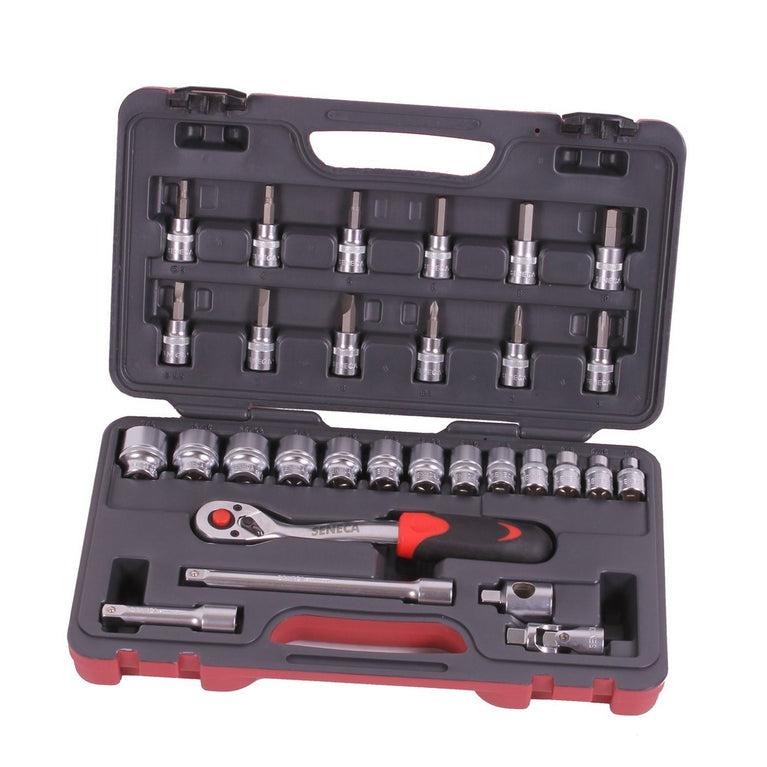 Doppendoos 3/8'' 35 delig sae professioneel-0