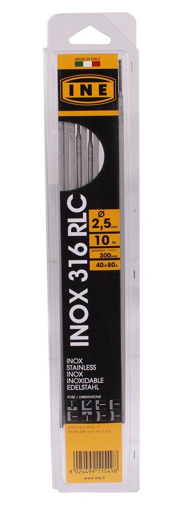 Laselektroden RVS 316RLC 2,5mm 300mm 10st-0