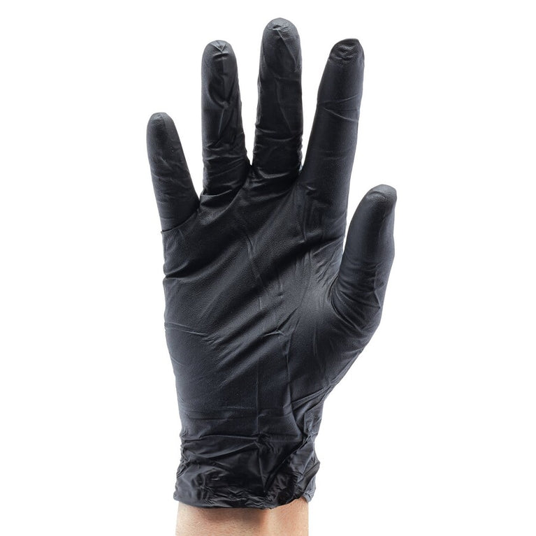 Nitril handschoenen zwart, L, 100st