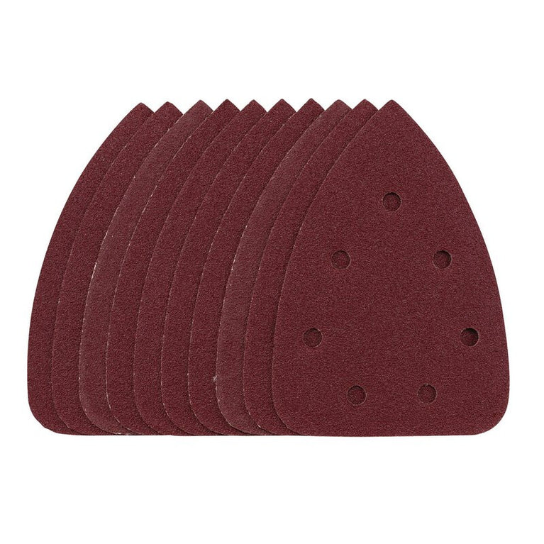 Schuurpad 140mm, velcro, 6 gaten K80, 10st