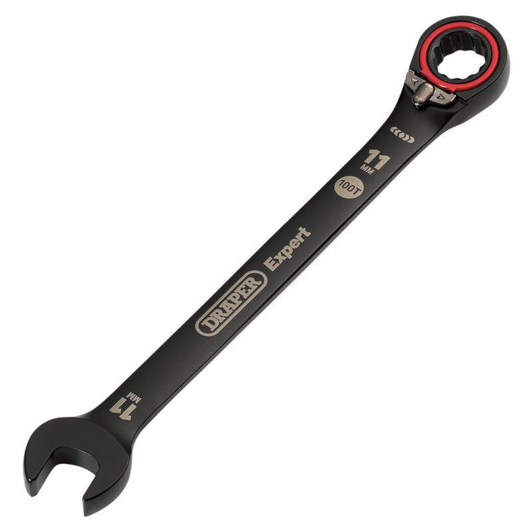 Steekringratelsleutel L/R, 11mm, zwart