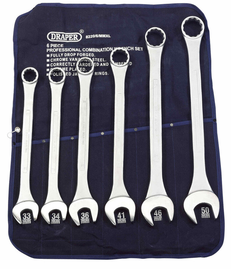 Steekringsleutel set XL, 6dlg