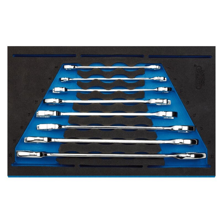 Steeksleutelset in FOAM, 8dlg