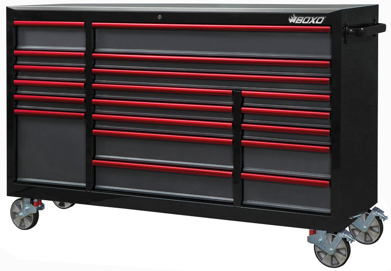 Tool trolley 4XL zwart/rood