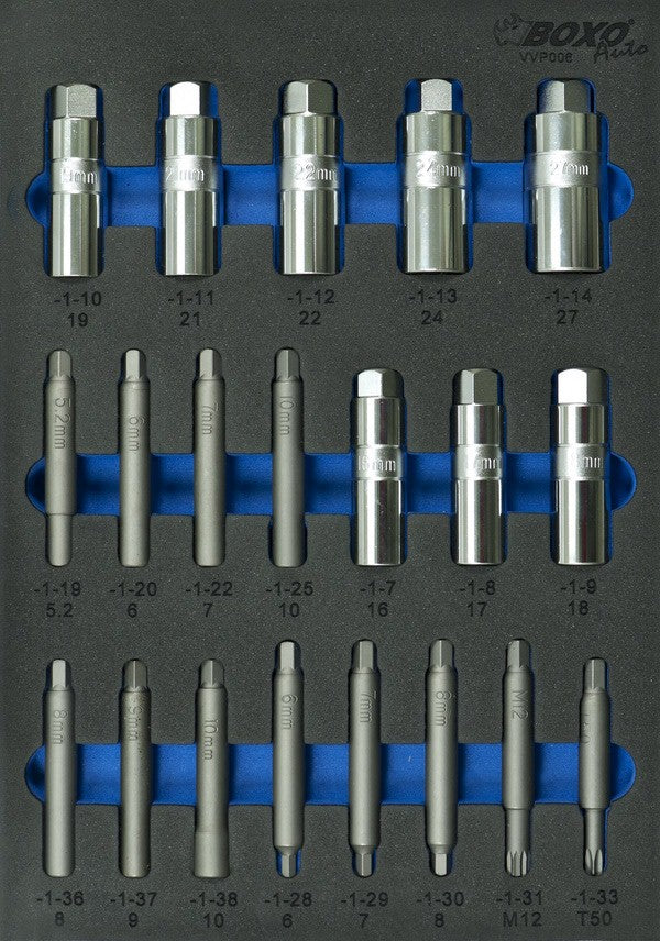 BOXO Schokbreker de- en montagegereedschapset 20-dlg.