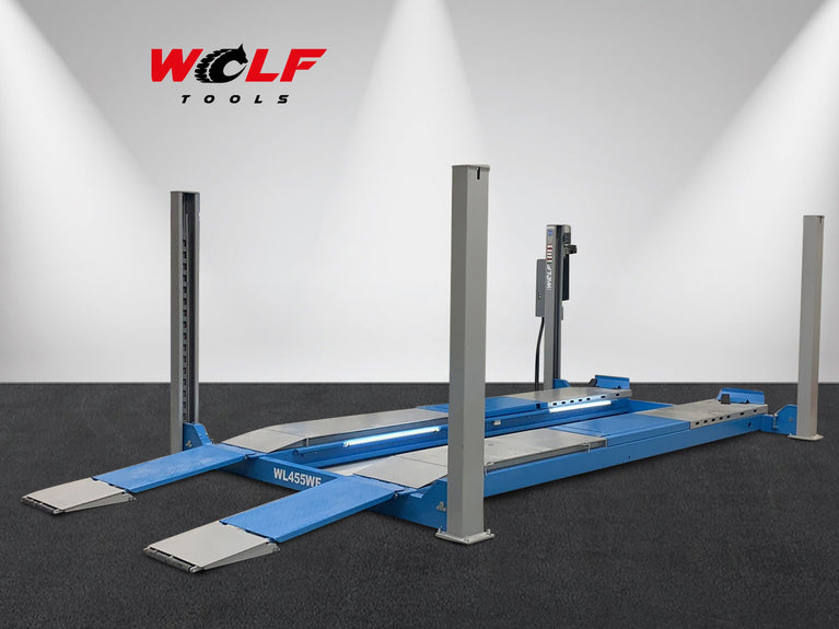 Wolf WL455WF 4-Koloms Hefbrug 5500 kg met Wielvrijhefsysteem