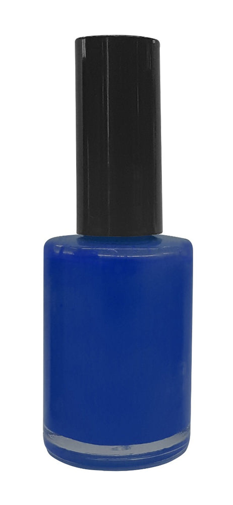 Verf flesje blauw