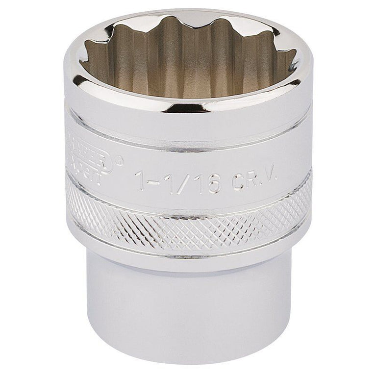 1/2" Dop Inch, 12-kant, 1.1/16"