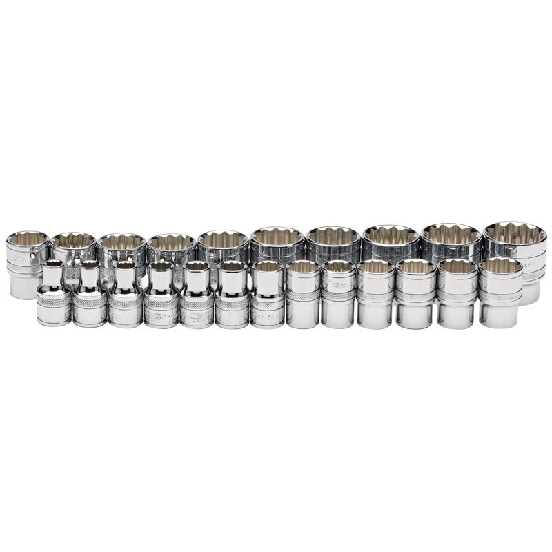 1/2" Doppenassortiment los 12-kant, 23dlg
