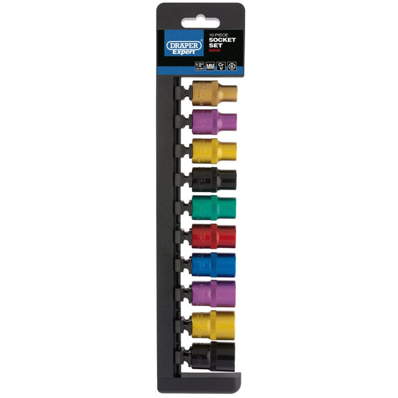 1/2” Doppenrail gekleurd, 10dlg