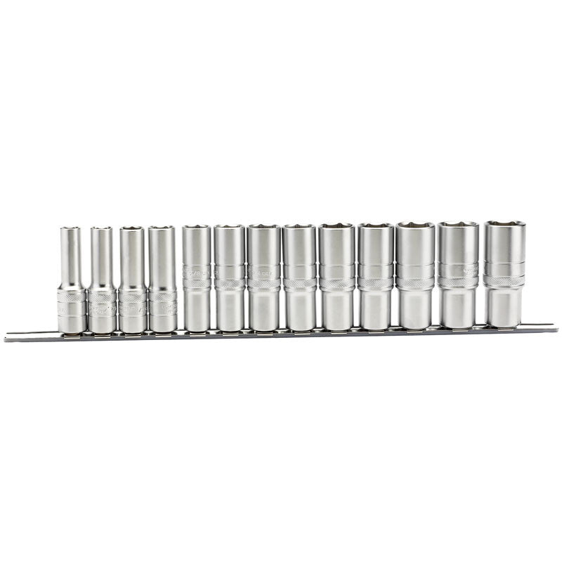 1/2” Doppenrail lang INCH, 13dlg
