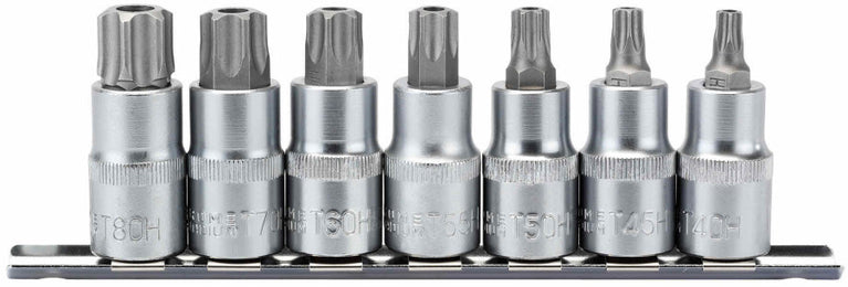 1/2" Doppenrail resi torx, 7dlg