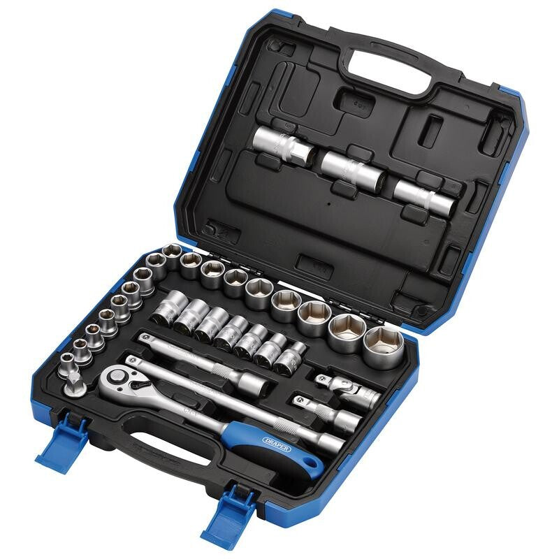 1/2" Doppenset INCH + metrisch, 33dlg