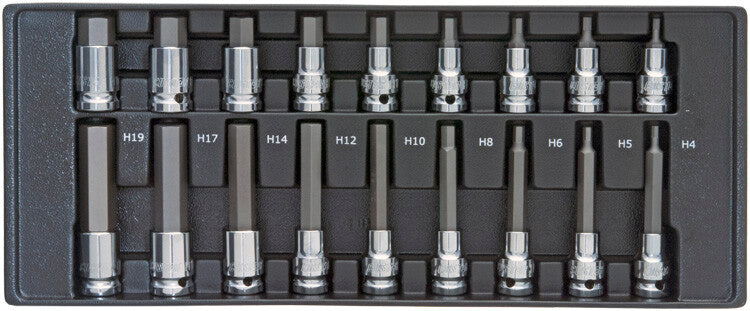 1/2" Doppenset inbus, 18dlg, M-module