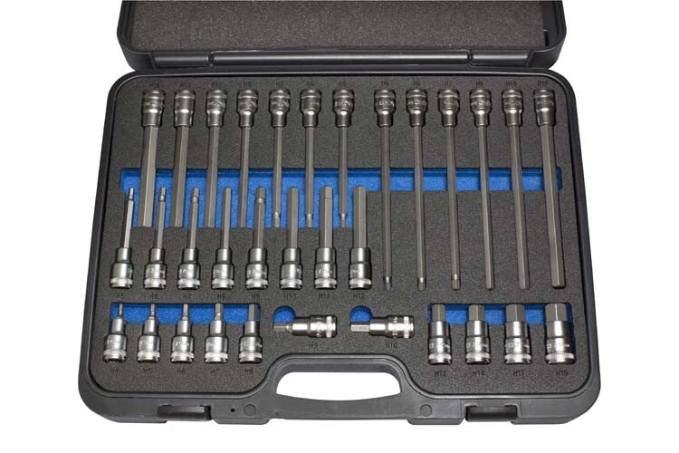 1/2" Doppenset inbus in koffer, 32dlg