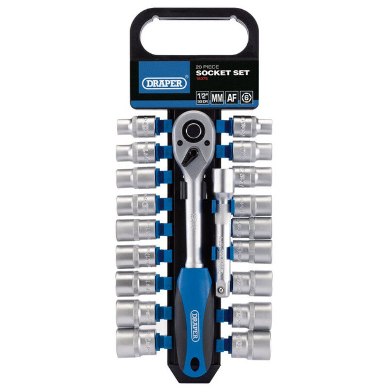 1/2” Doppenset INCH + metrisch, 20dlg