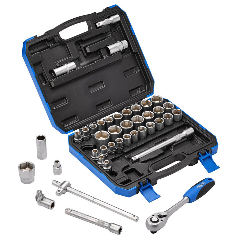 1/2" Doppenset INCH + metrisch, 41dlg
