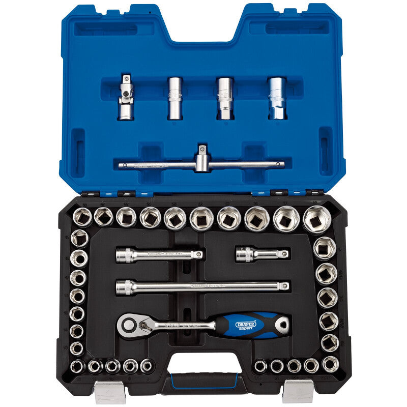 1/2” Doppenset INCH + metrisch, 41dlg
