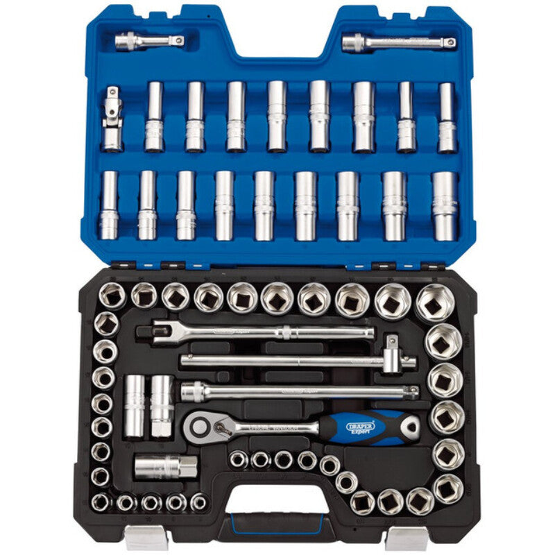 1/2” Doppenset INCH + metrisch, 63dlg