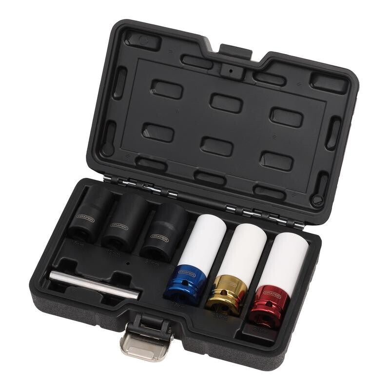 1/2" Kracht- en spiraaldoppenset, 7dlg