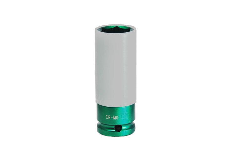 1/2" Krachtdop 15mm, lang dunwandig (licht groen)