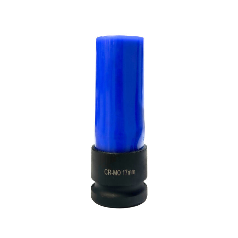 1/2" Krachtdop 17mm, lang dunwandig (blauw)