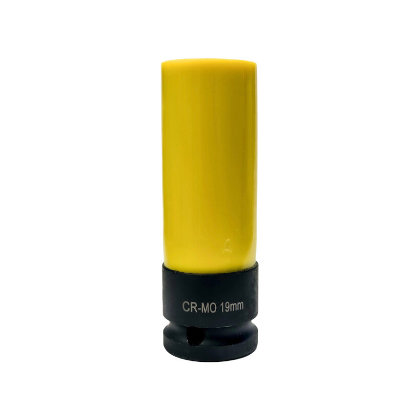 1/2" Krachtdop 19mm, lang dunwandig (geel)