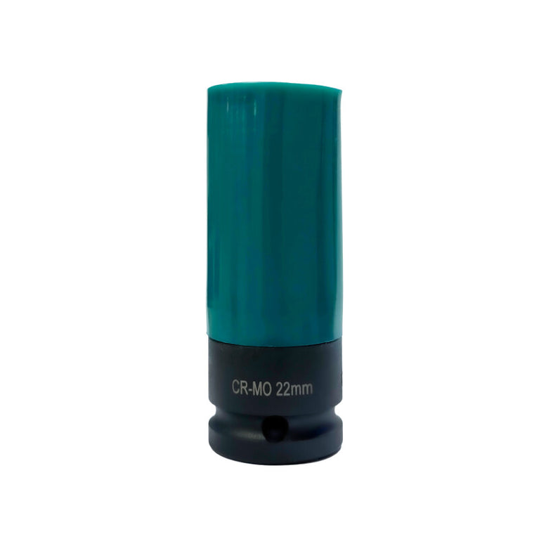 1/2" Krachtdop 22mm, lang dunwandig (groen)