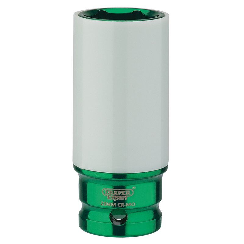 1/2" Krachtdop 23mm, lang dunwandig (groen)