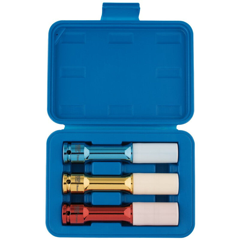 1/2" Krachtdoppenset, extra lang dunwandig, 3dlg