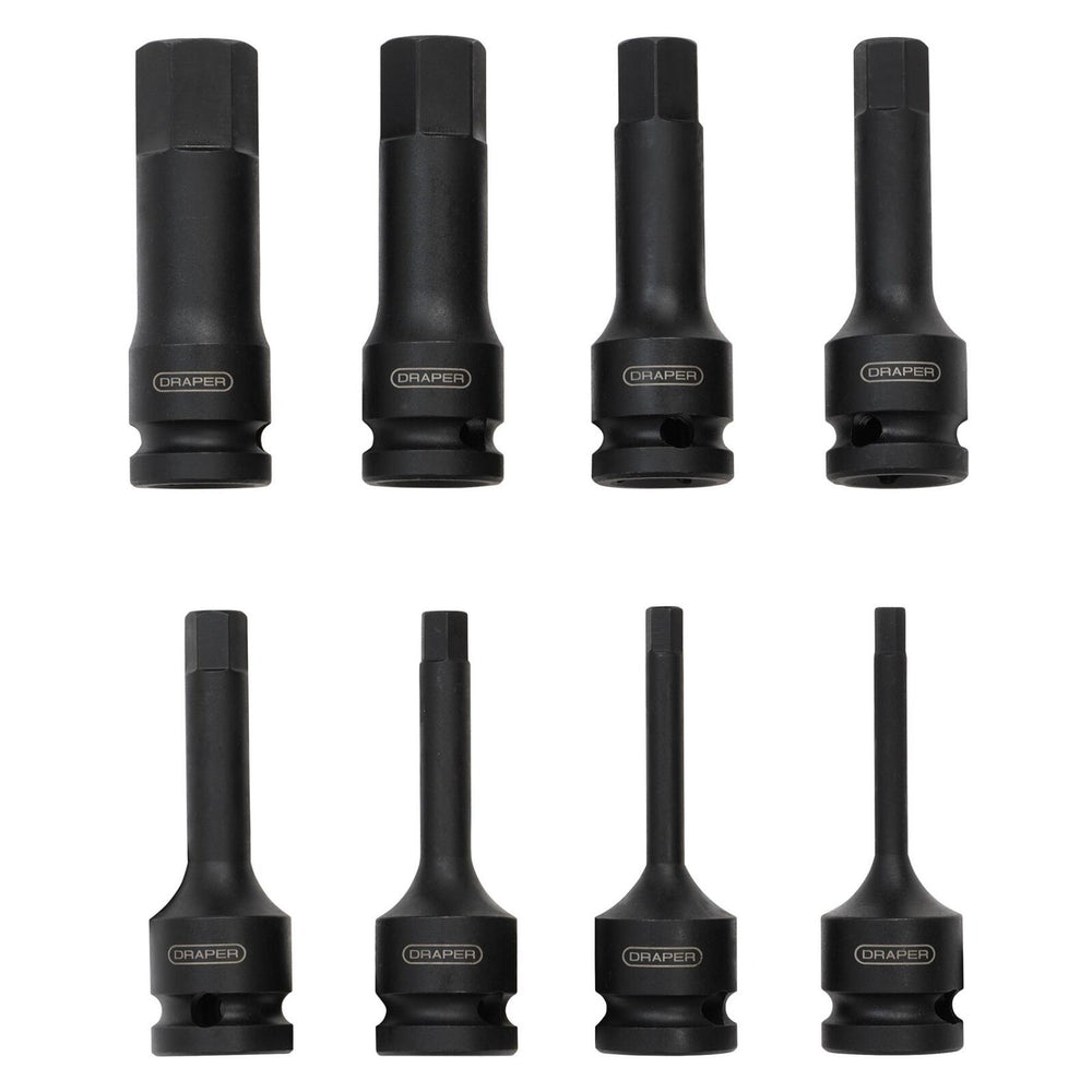 1/2" Krachtdoppenset inbus, 8dlg