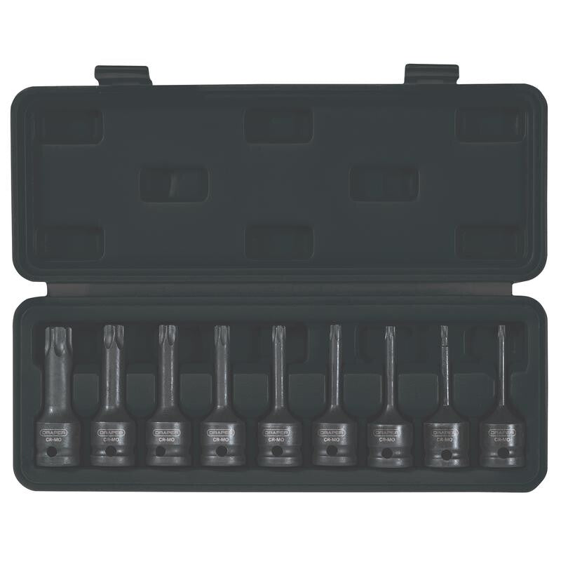 1/2" Krachtdoppenset torx, 9dlg