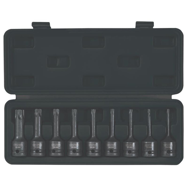 1/2" Krachtdoppenset torx, 9dlg