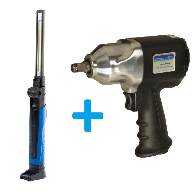 1/2" Slagmoersleutel + LED inspectielamp (SR5290N+D11689)